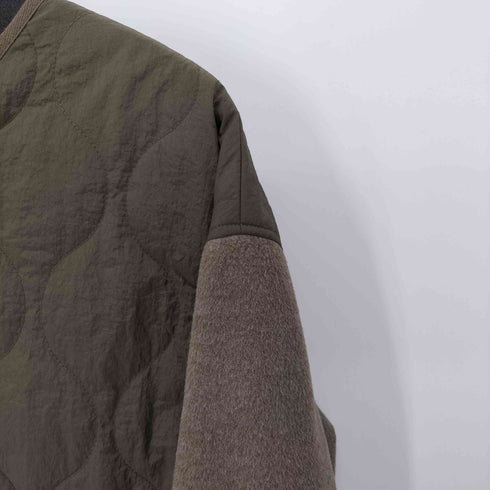 ルクールブラン le.coeur blanc 袖切替ヴィンテージキルティングコート レディース  38